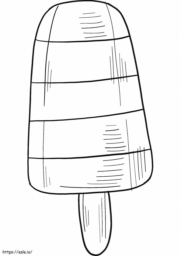 Popsicle 7 coloring page