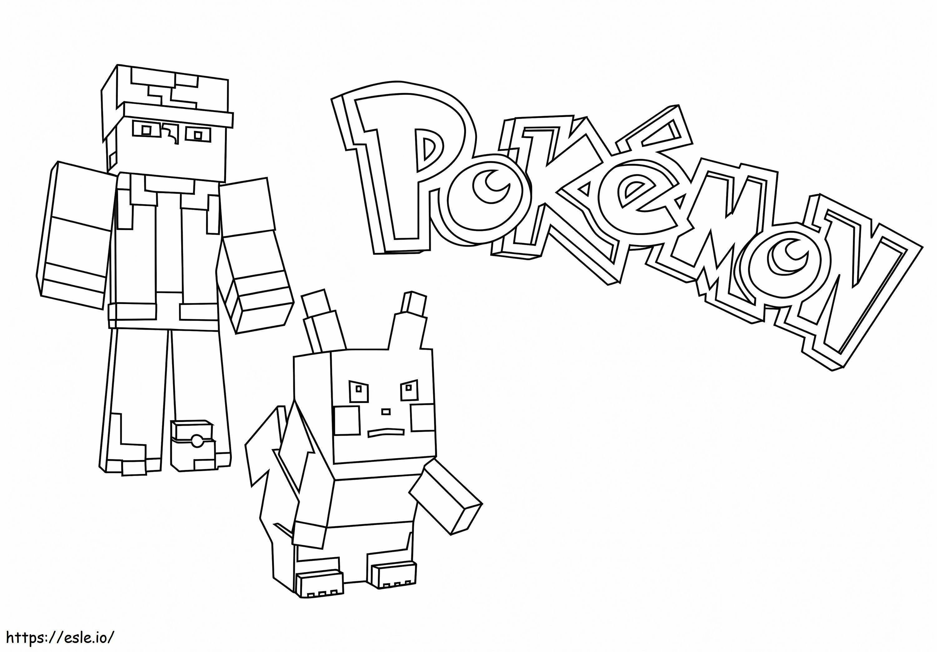 Minecraft 34 coloring page