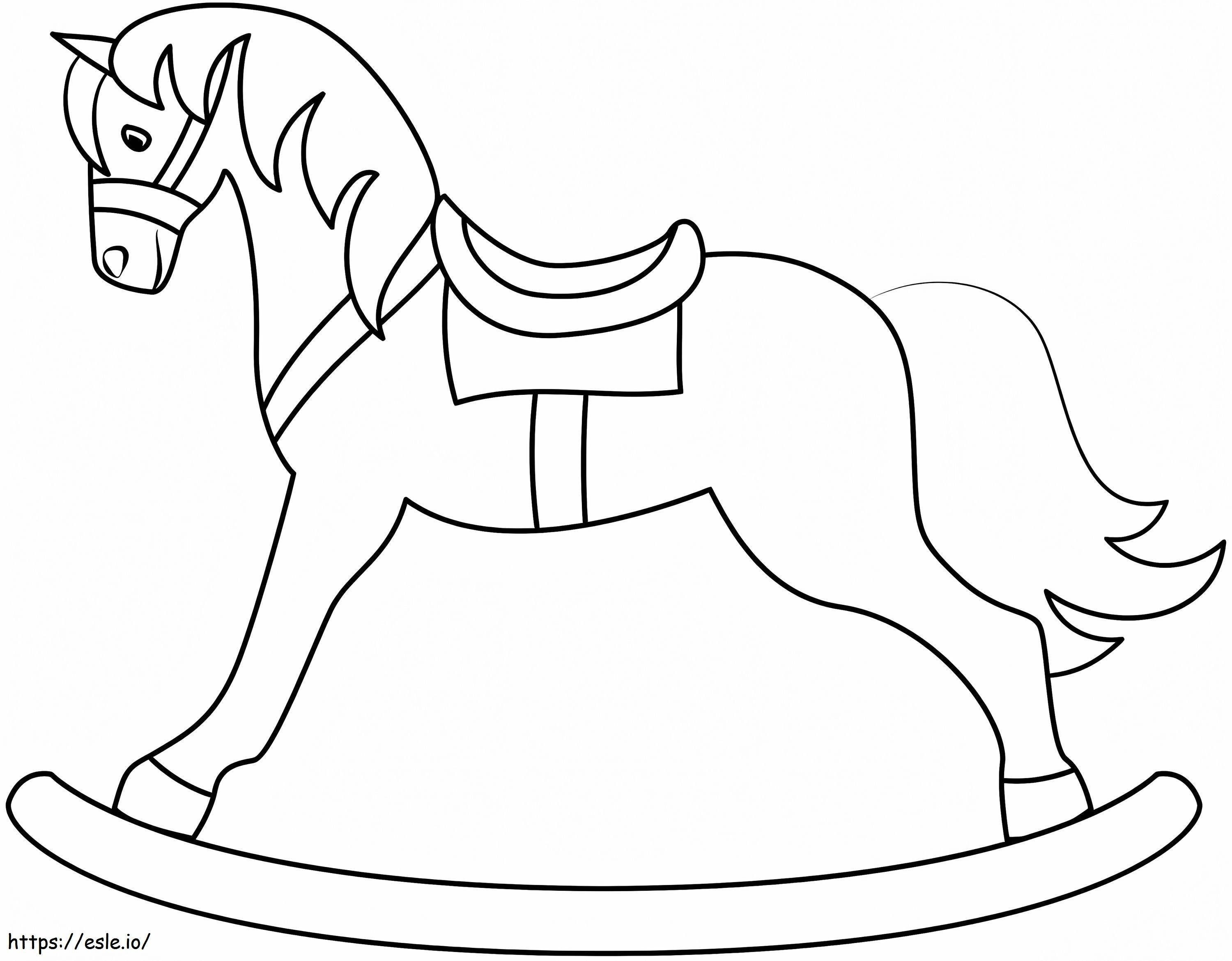 Cavalo de balanço grátis para colorir