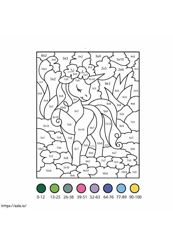 Unicornio Mágico 5 para colorear