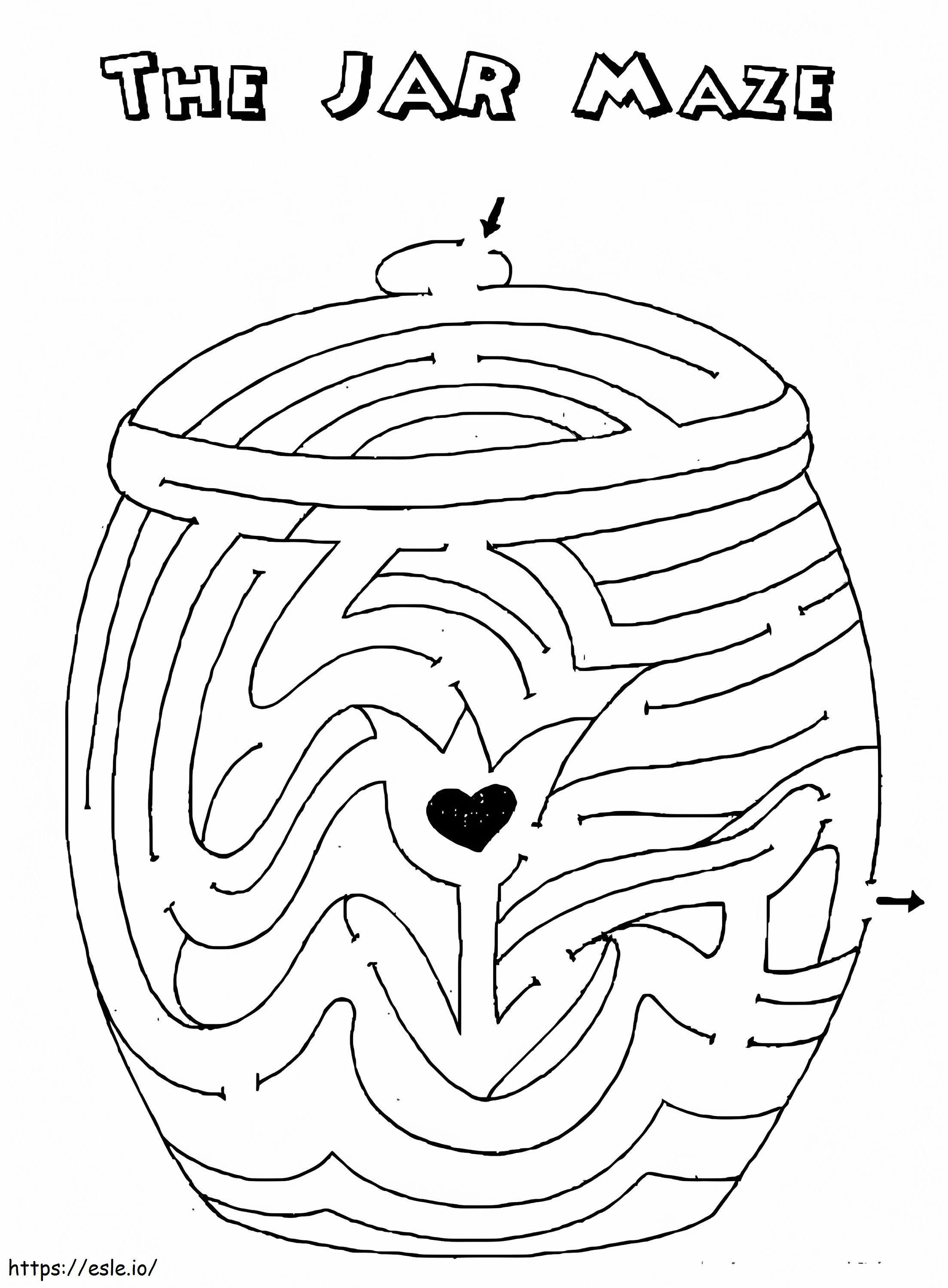 The Jar Maze coloring page