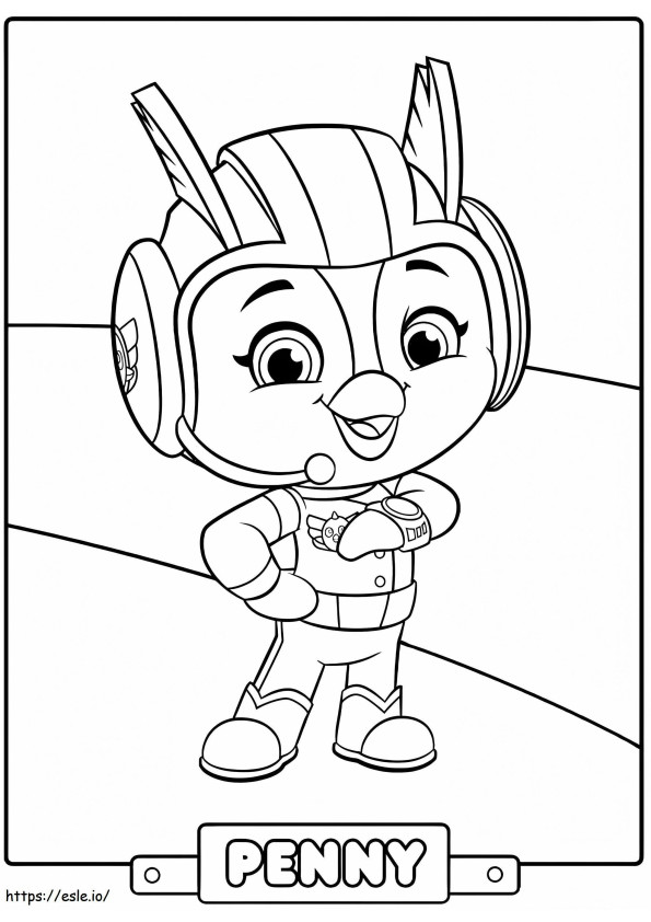 Penny Top Wing coloring page