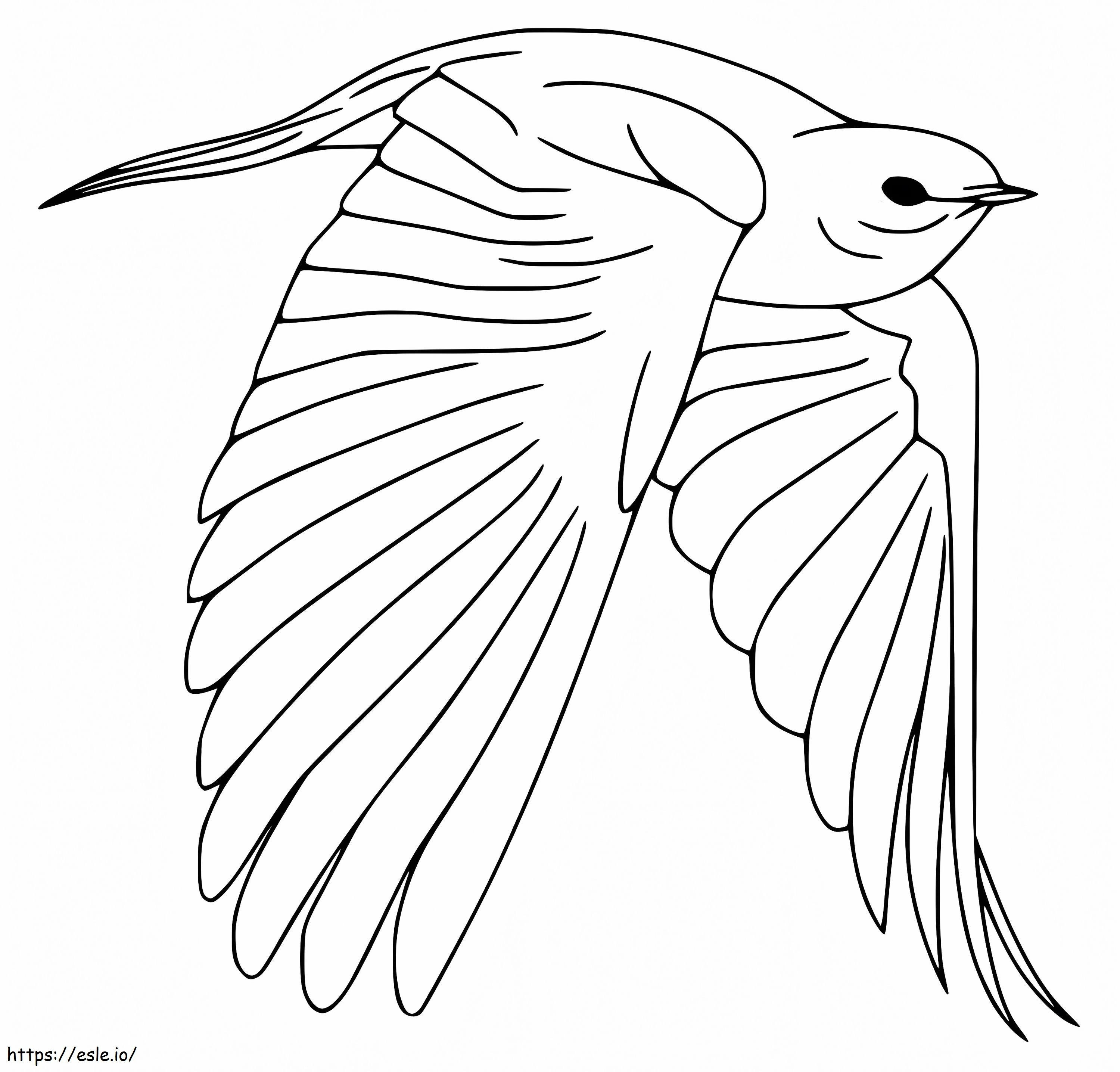 Bluebird Is Flying coloring page