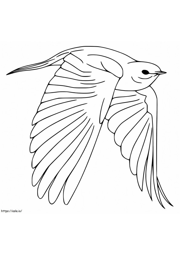 Coloriage Bluebird vole à imprimer dessin