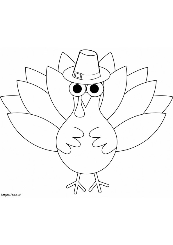 Coloriage 1587978561 Dinde de Thanksgiving à imprimer dessin