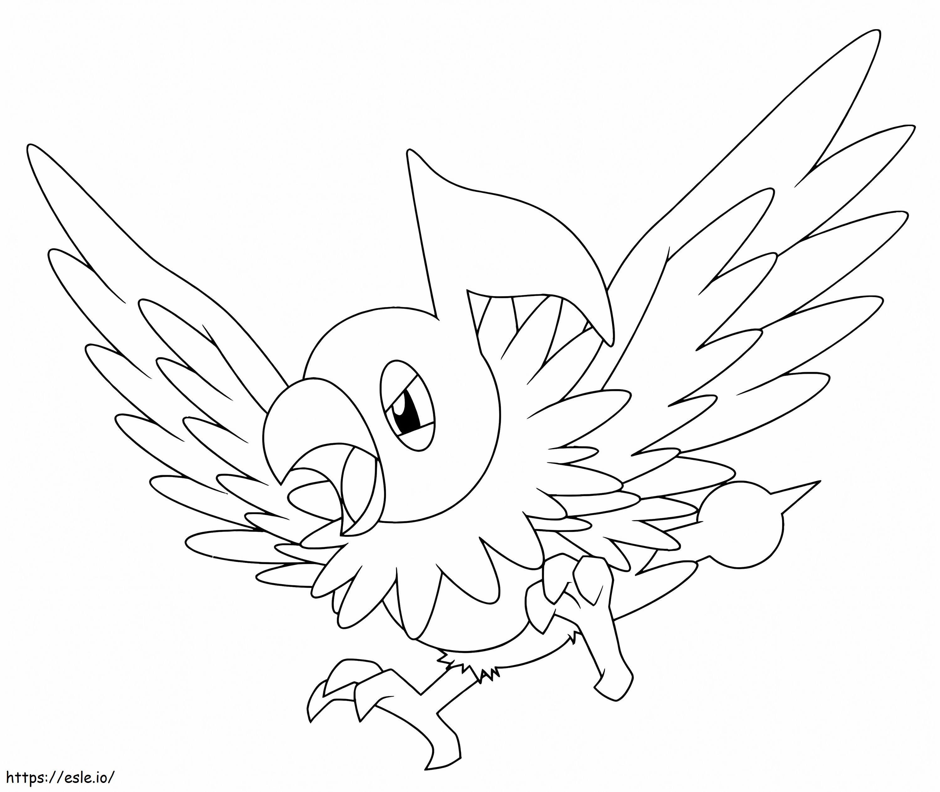 Chatot Pokemon coloring page
