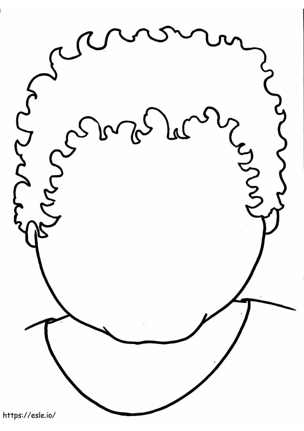 Printable Blank Face coloring page