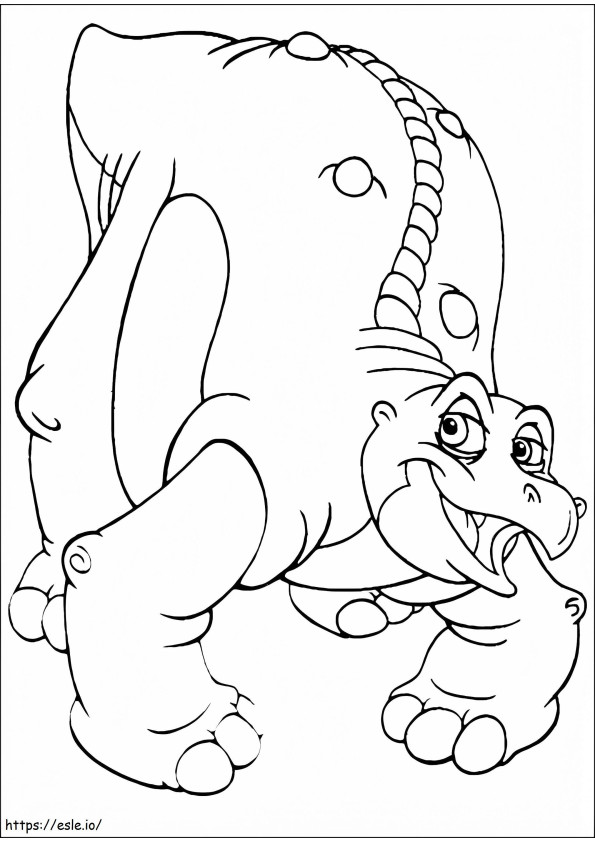 Spike From The Land Before Time coloring page