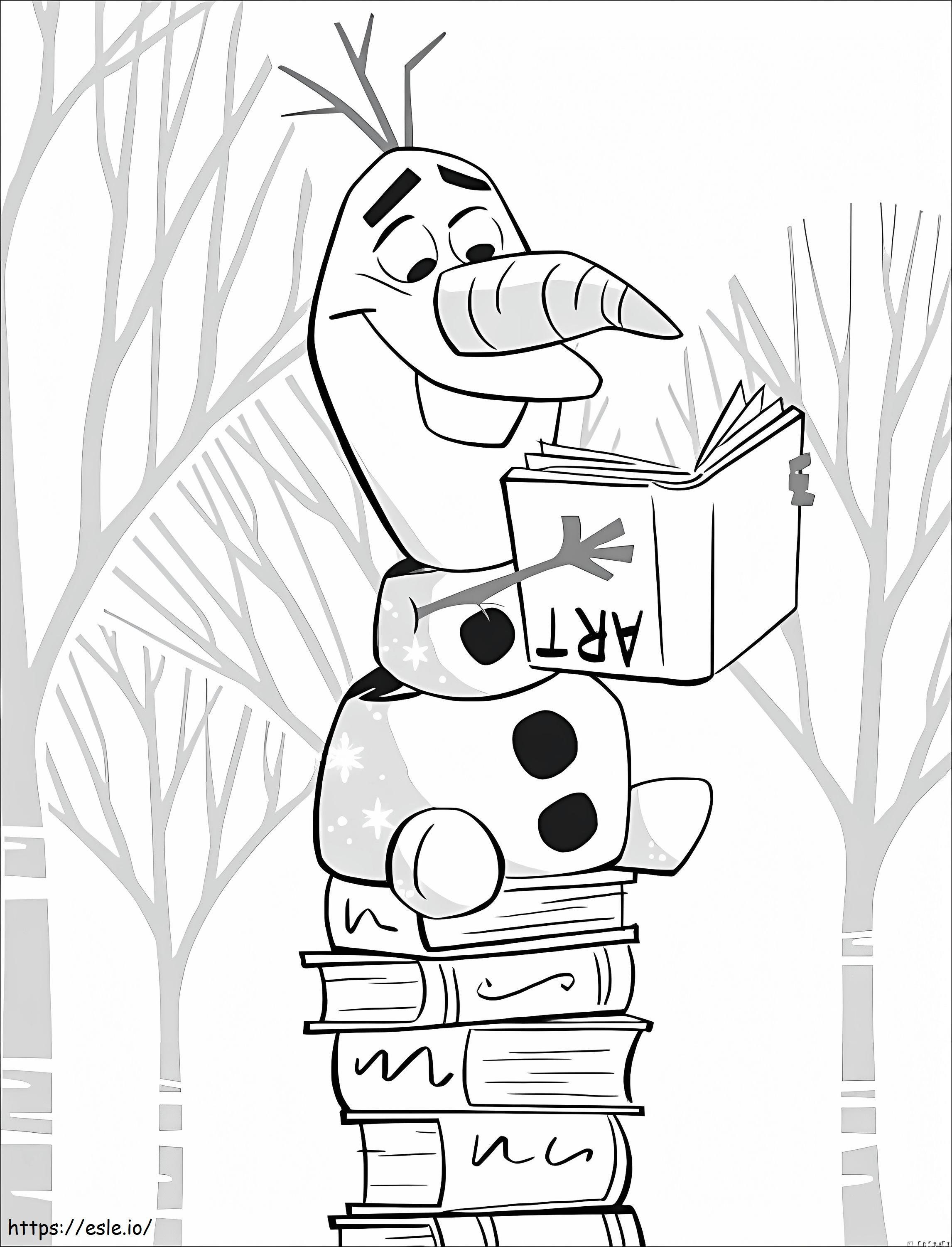Frozen Olaf 2 coloring page