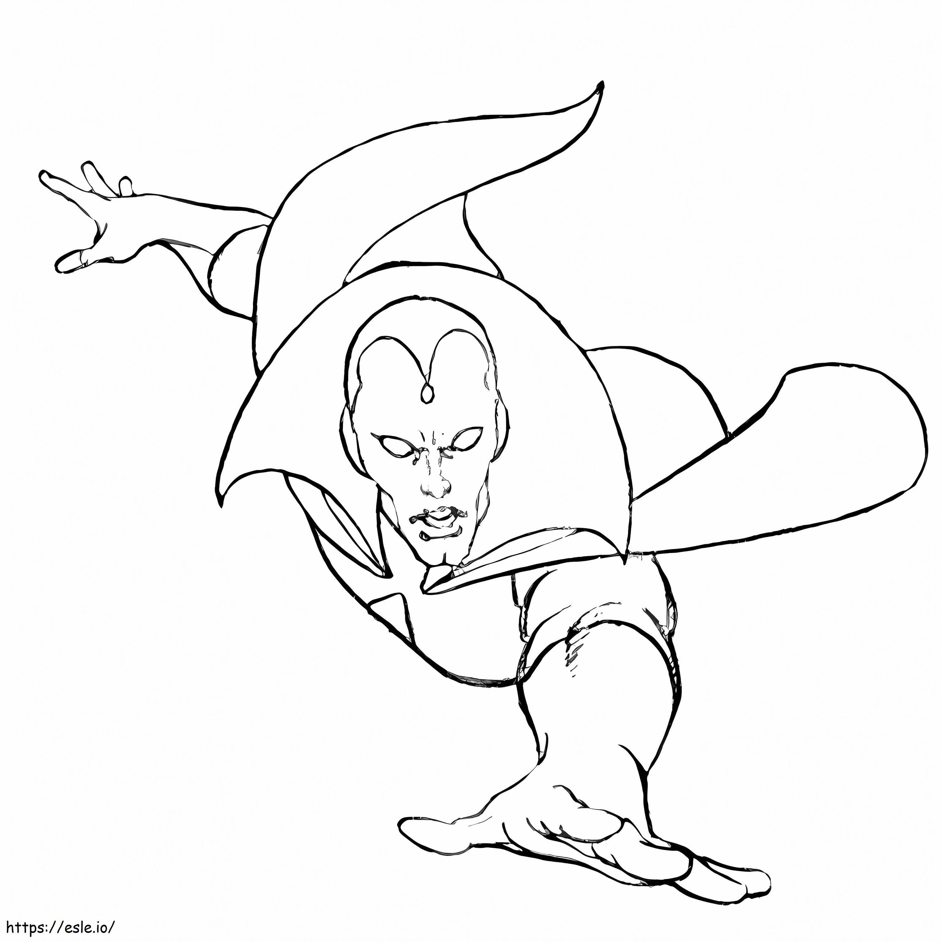 Vision From WandaVision 1 coloring page