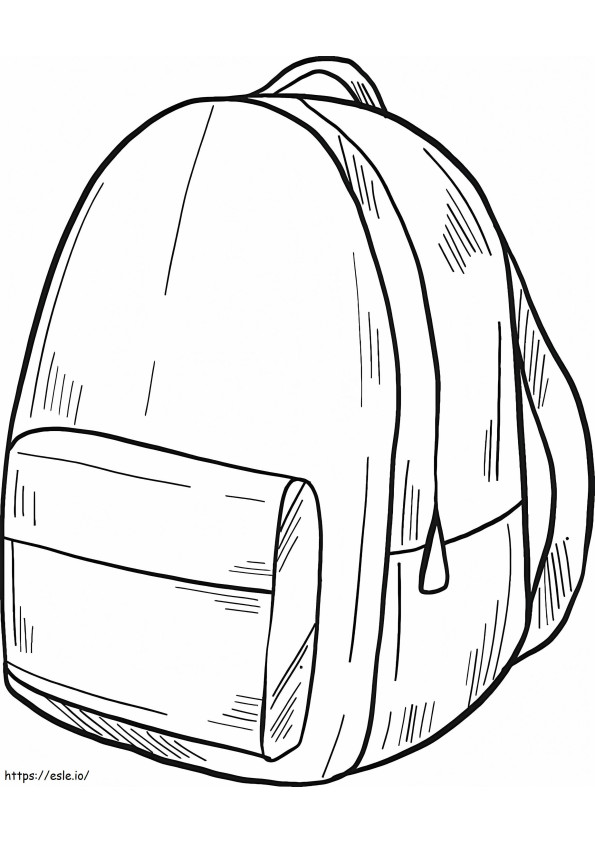 Free Backpack To Print coloring page