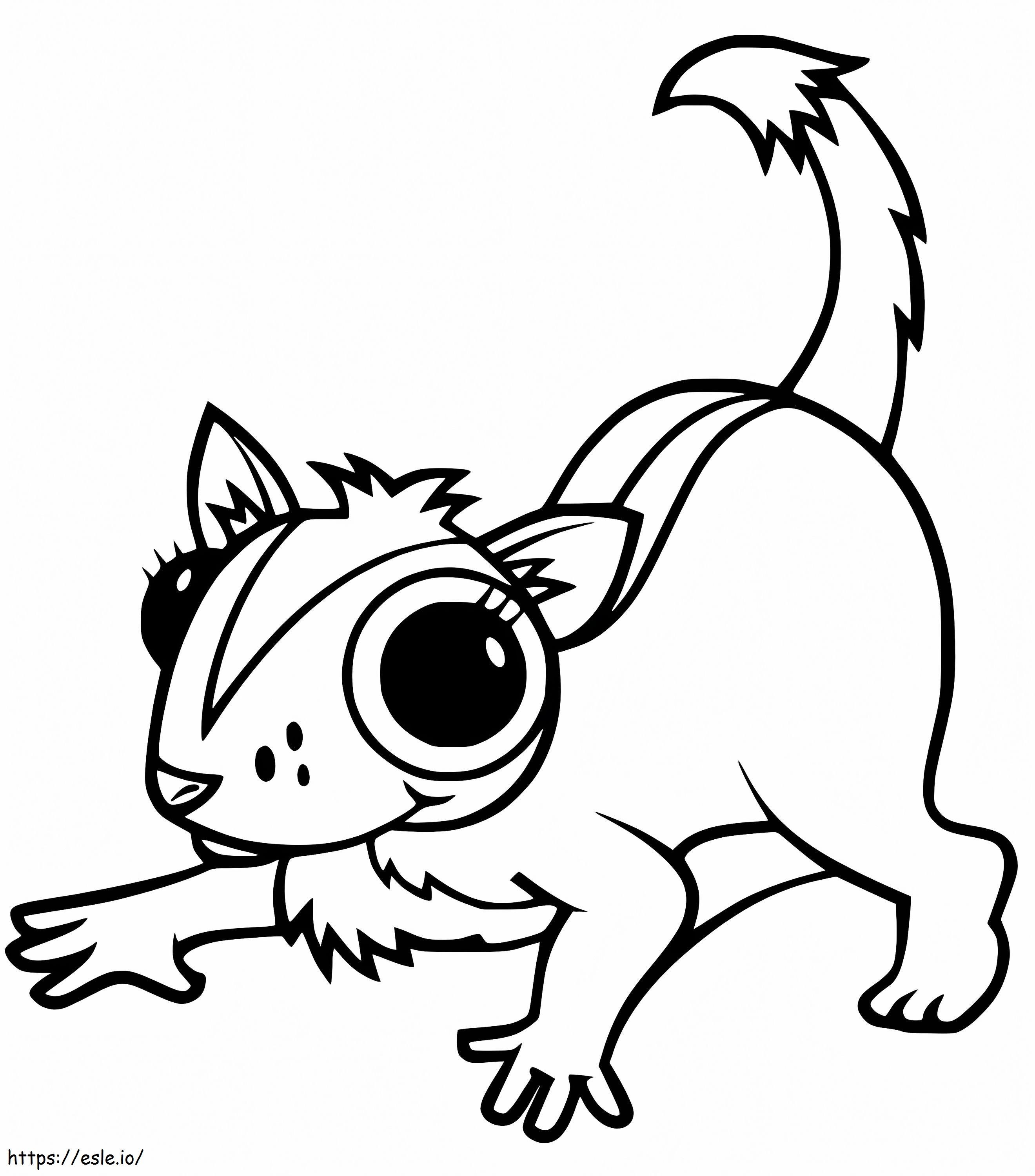 Lovely Sugar Glider coloring page