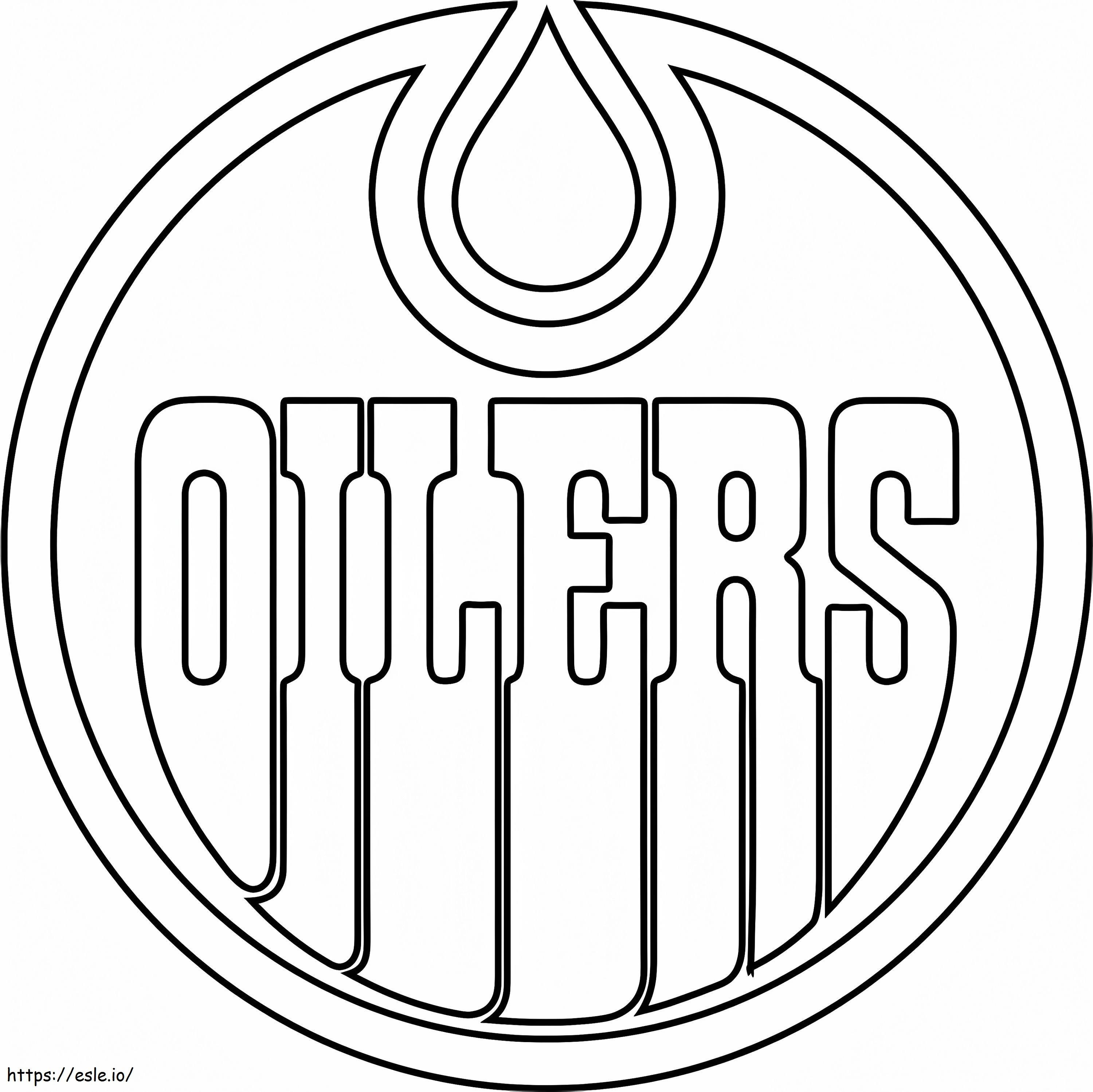 Logo Edmonton Oilers kolorowanka