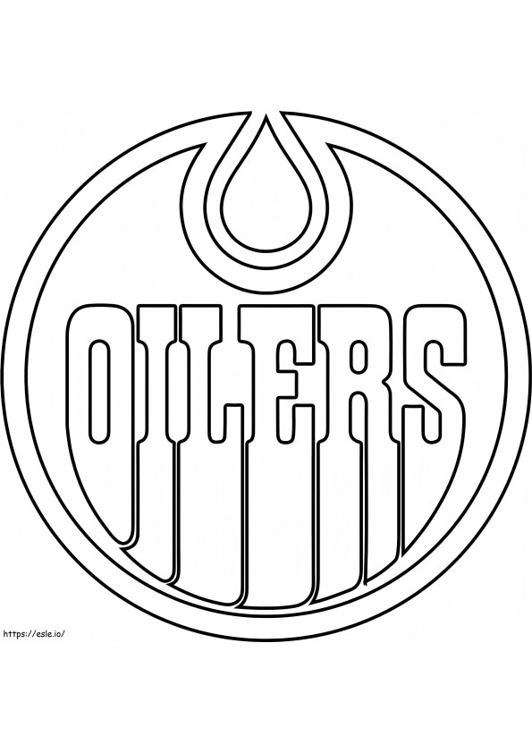 Edmonton Oilers Logo para colorir