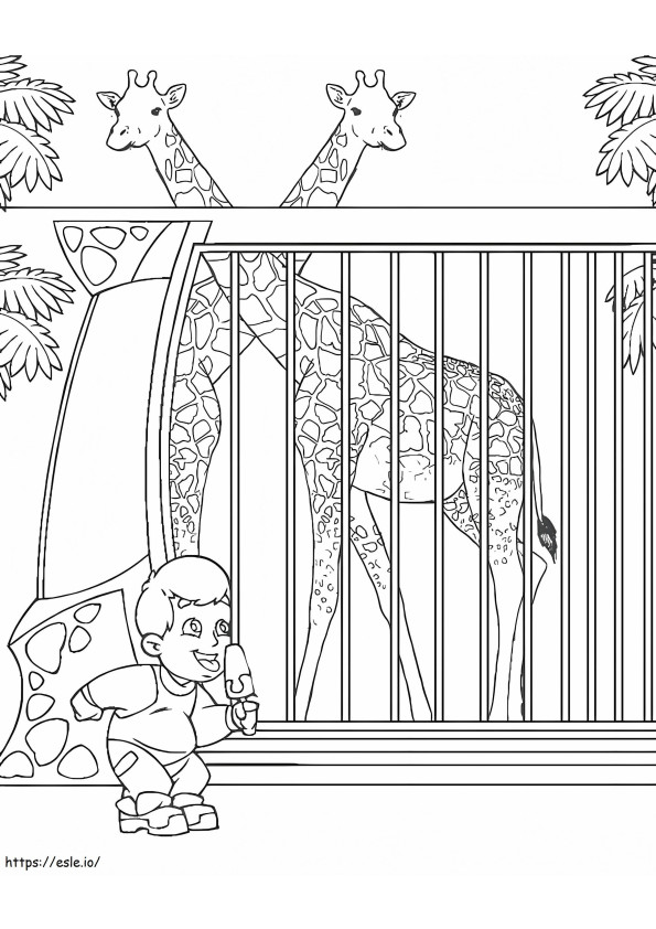 Printable Zoo coloring page