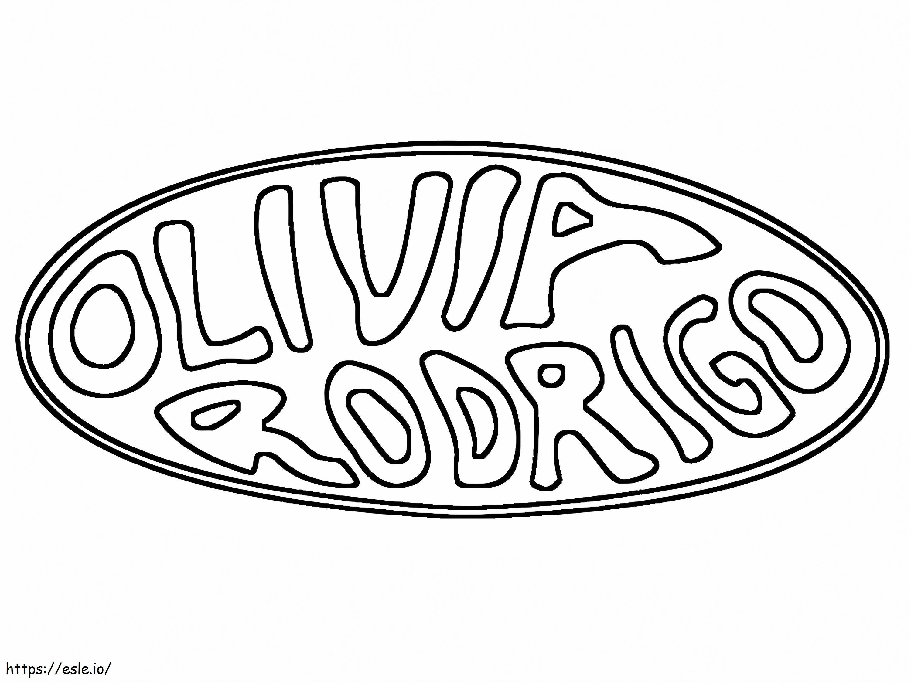 Olivia Rodrigo Logo Gambar Mewarnai