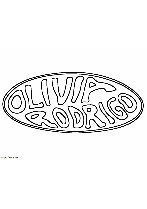 Coloriage Olivia Rodrigo Logo à imprimer dessin