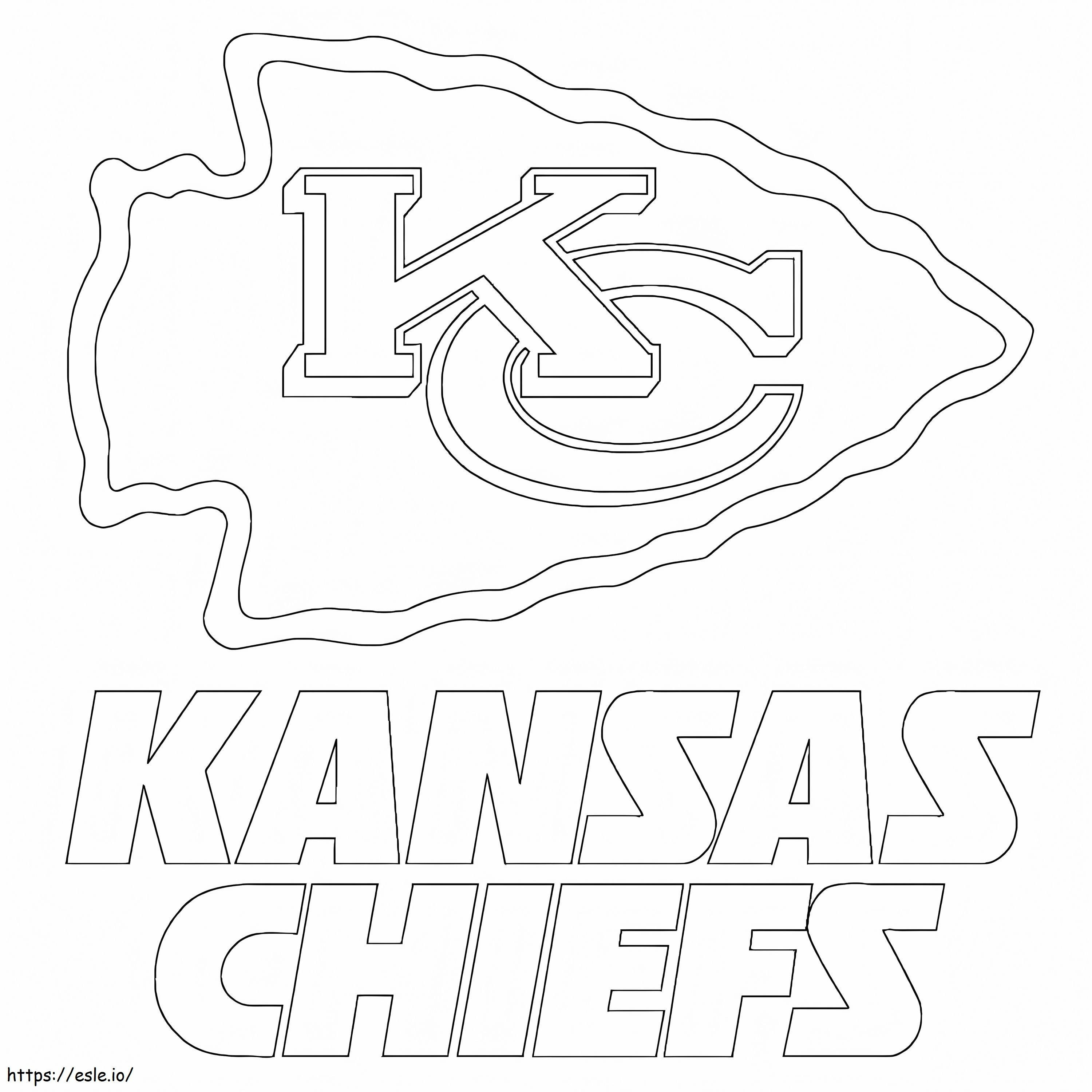 KC Chiefs Logo coloring page