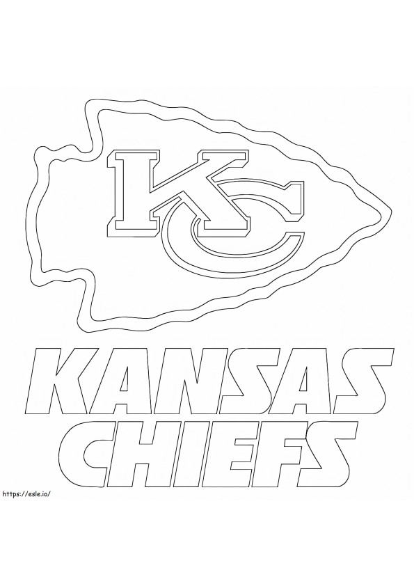 Logotipo de los jefes de KC para colorear