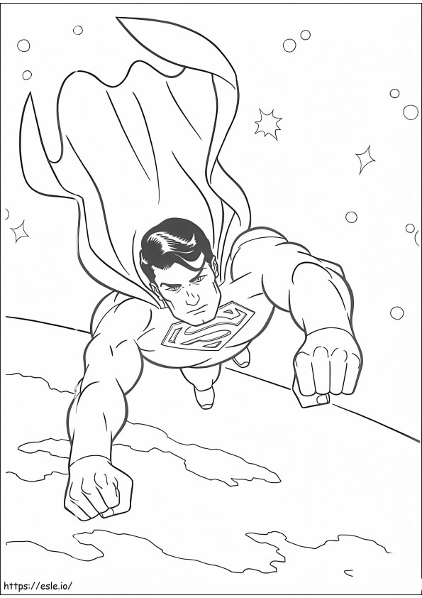 Icredible Superman coloring page