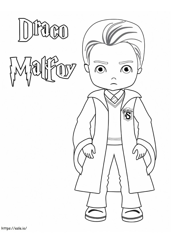 Draco Malfoy coloring page