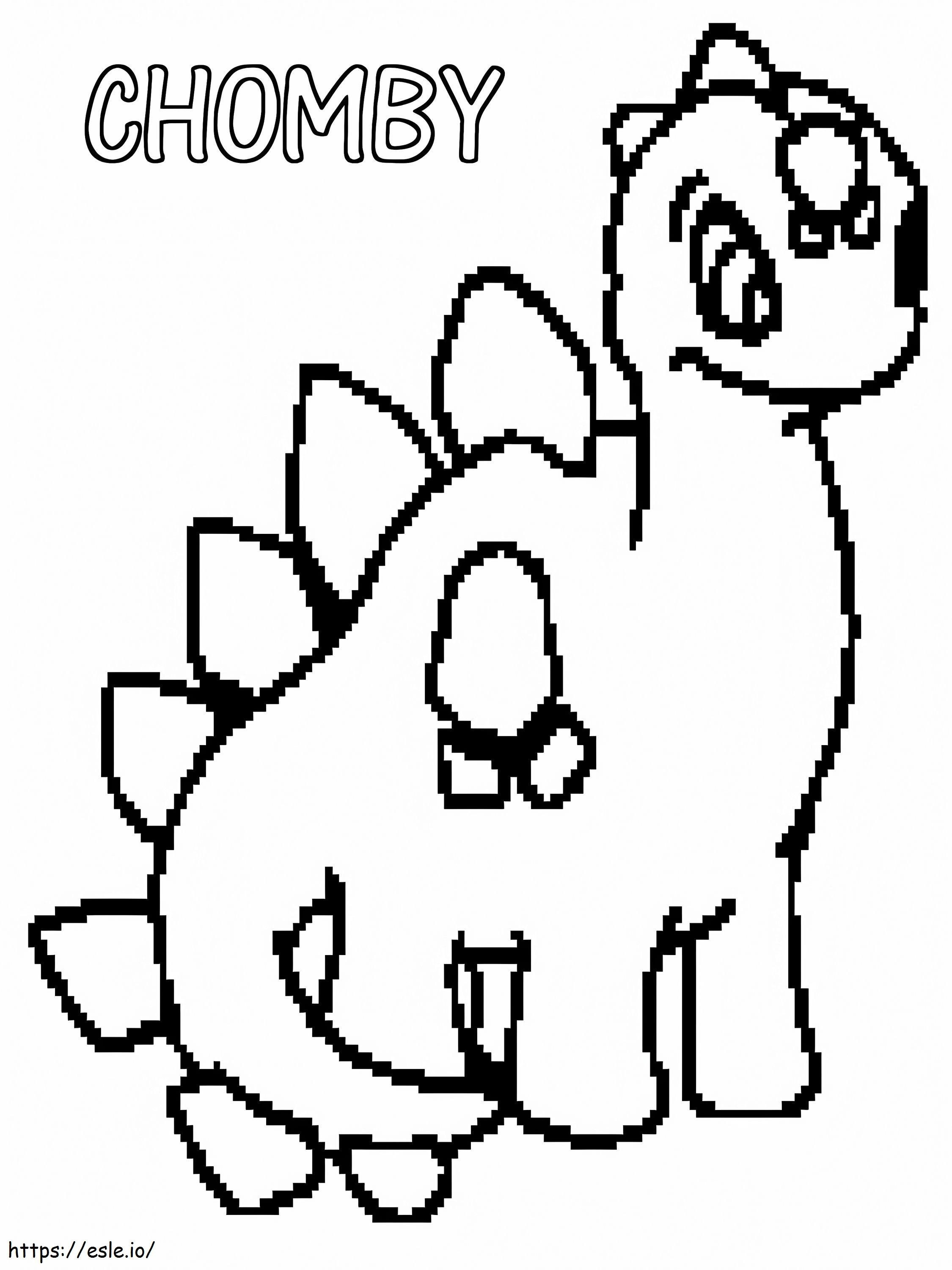 Neopets Chomby coloring page