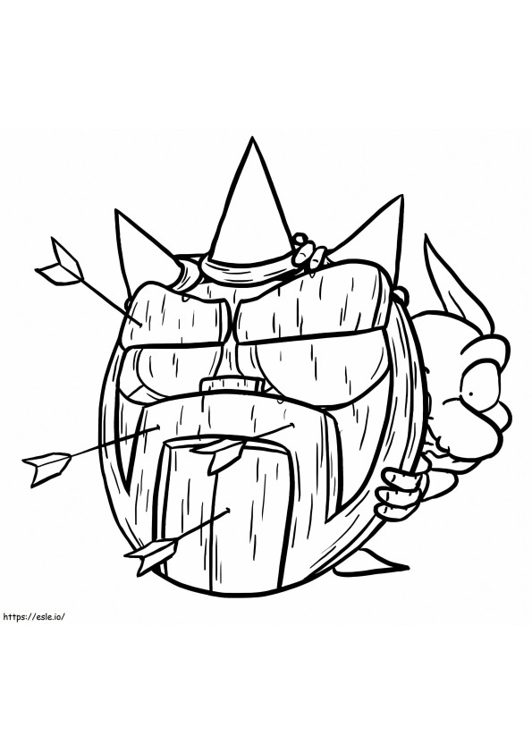 Goblin With Shield coloring page