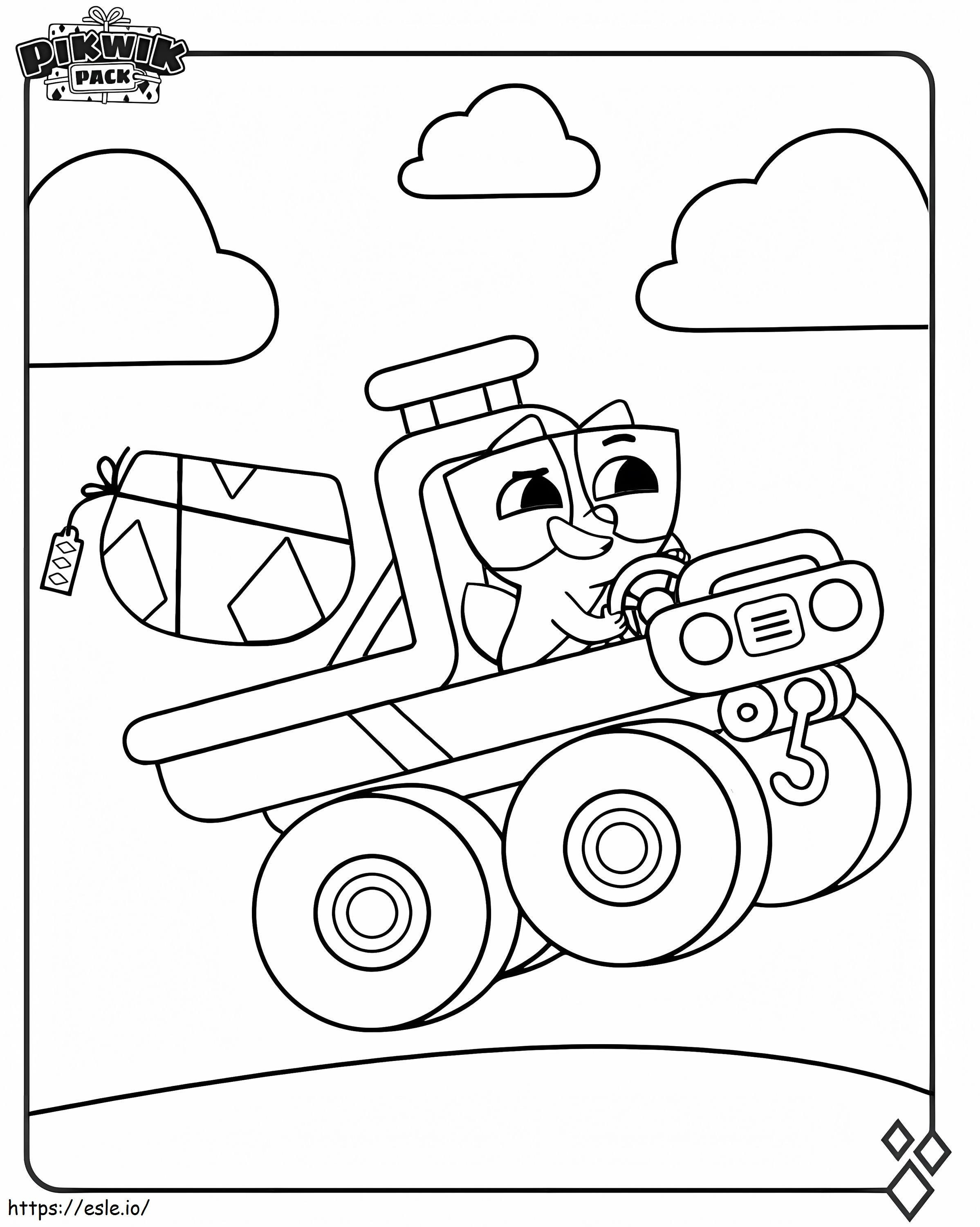Axel On Truck coloring page
