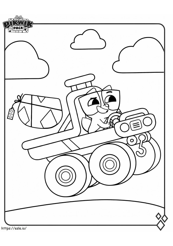 Axel On Truck coloring page