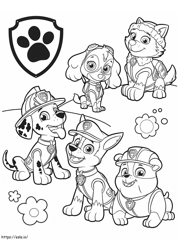 Paw Patrol 3 coloring page