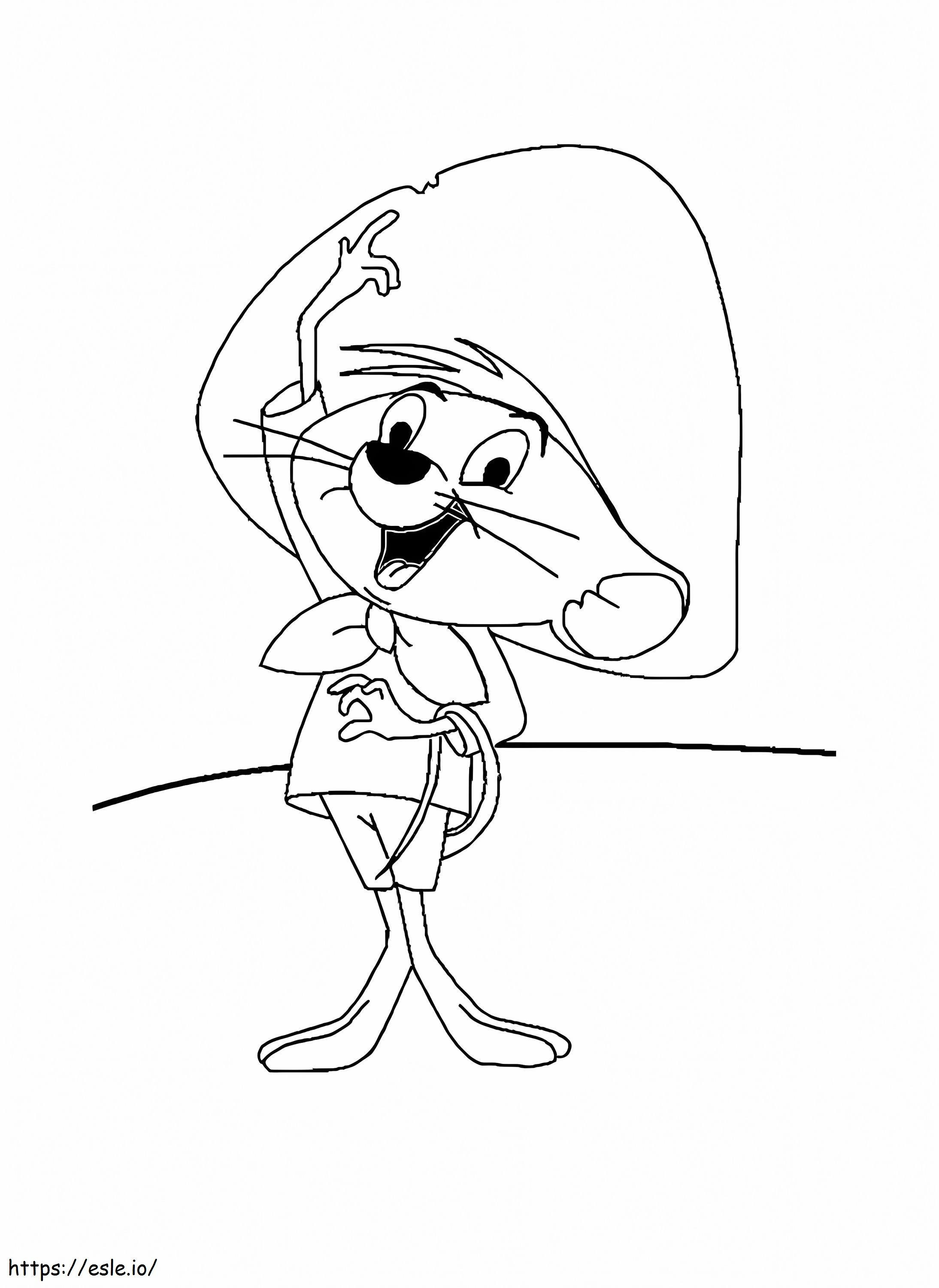 Print Speedy Gonzales coloring page