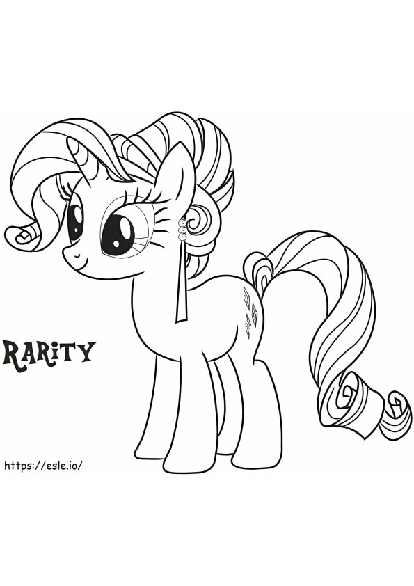 1565086332 Pony Rarity A4 coloring page