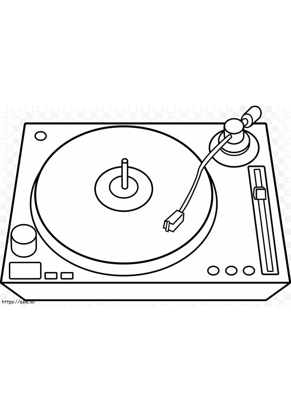 1570498045 Kissclipart Record Player Clipart Phonograph Re 654Dd327470799F2 coloring page