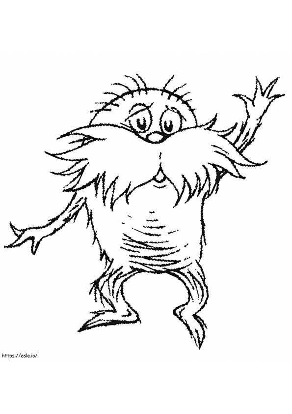 Ugly Lorax coloring page