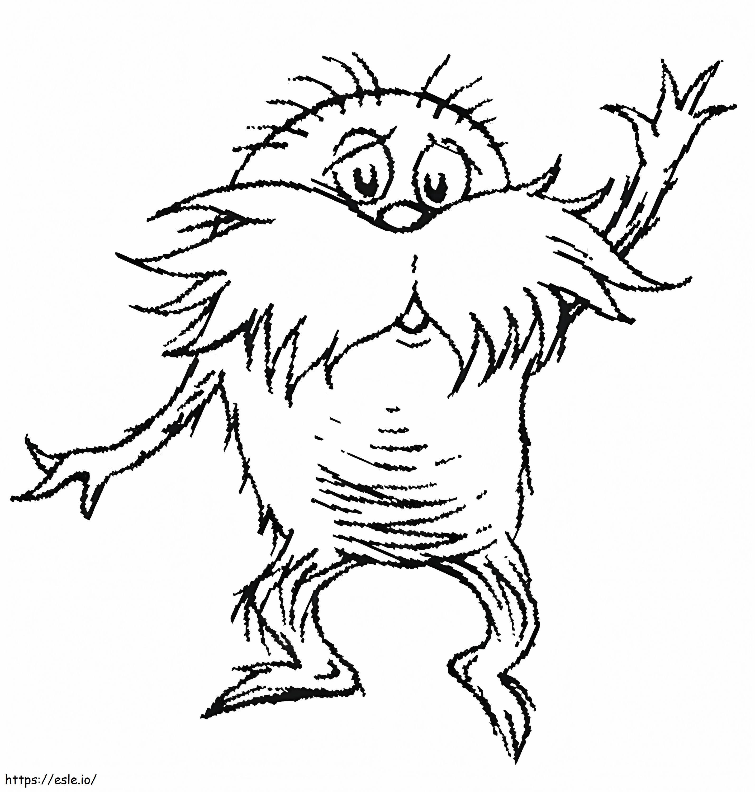 Ugly Lorax coloring page