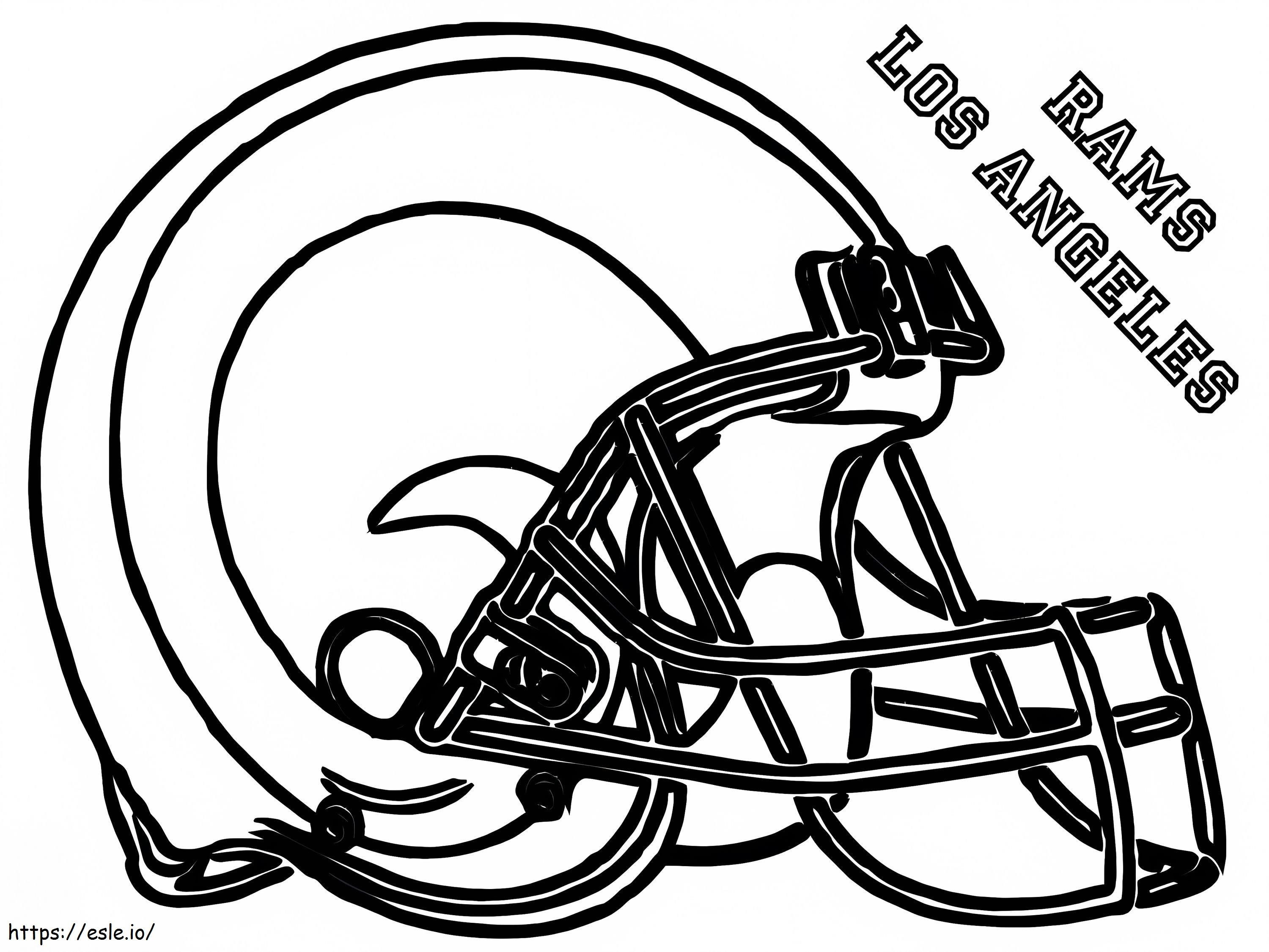 Logotipo de los Rams de Los Ángeles para colorear