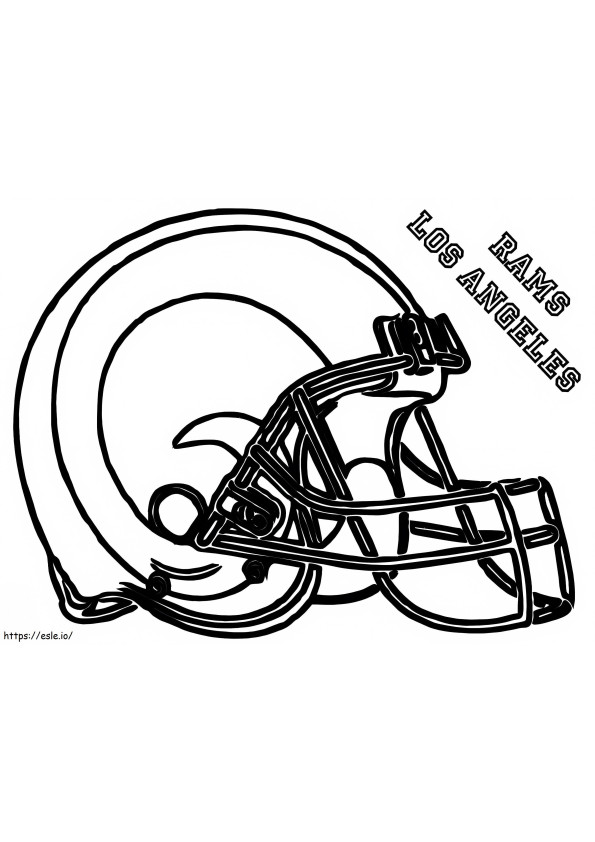LA Rams-logo kleurplaat