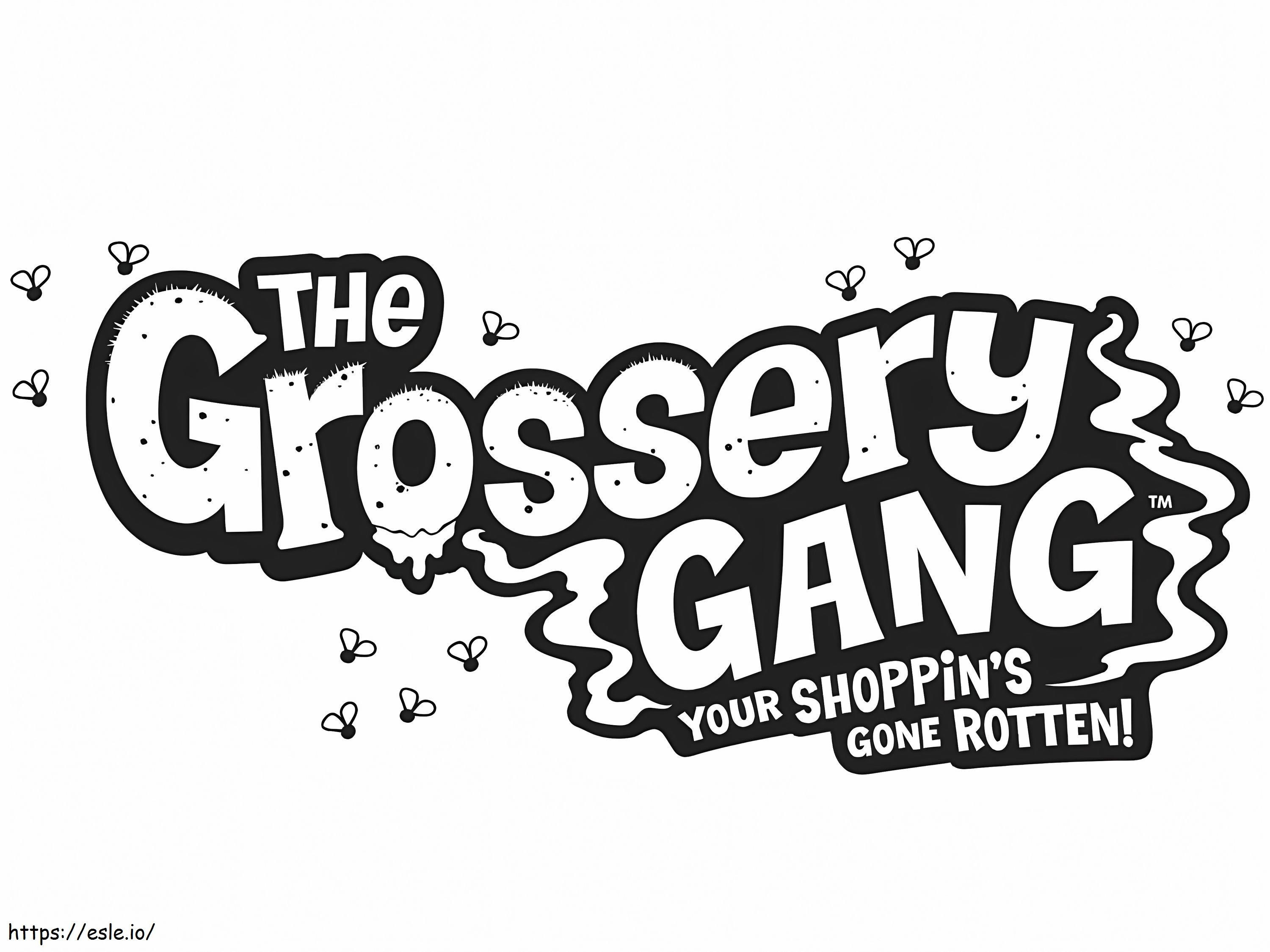 Logotipo da gangue Grossery para colorir