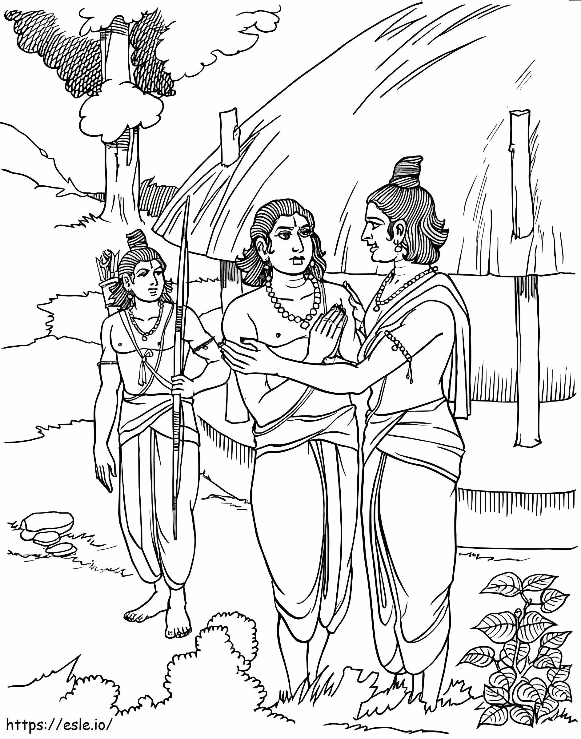 Coloriage Ramayana 2 à imprimer dessin