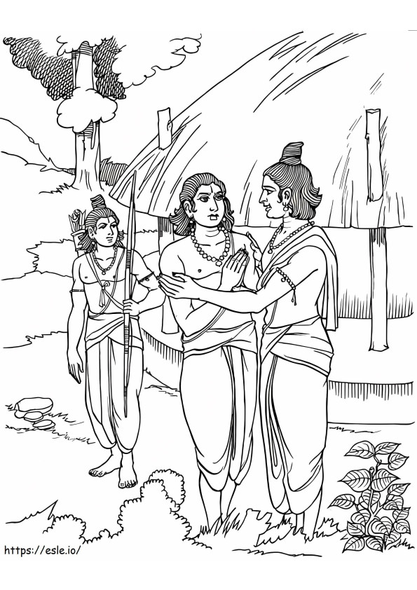 Ramayana 2 coloring page