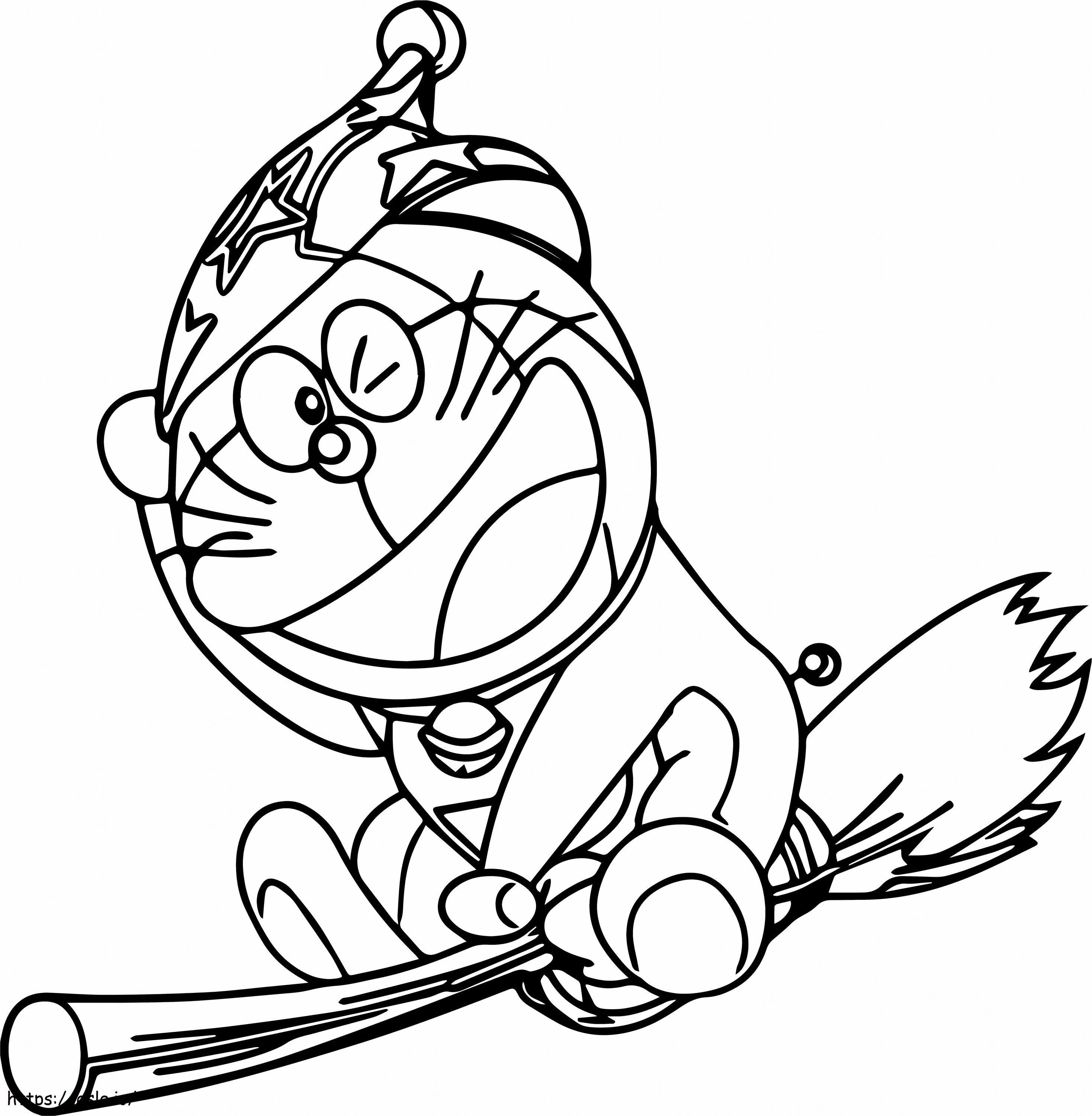 1531277765 Doraemon Flying A4 coloring page