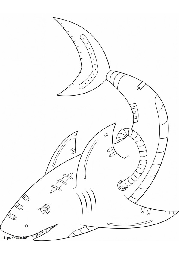 1597969012 Tubarão Steampunk para colorir