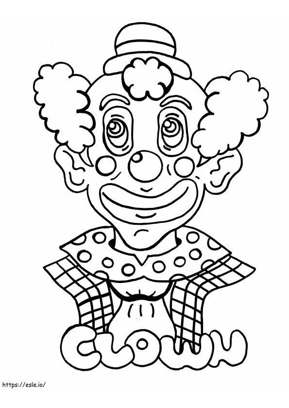 Coloriage Clown triste à imprimer dessin