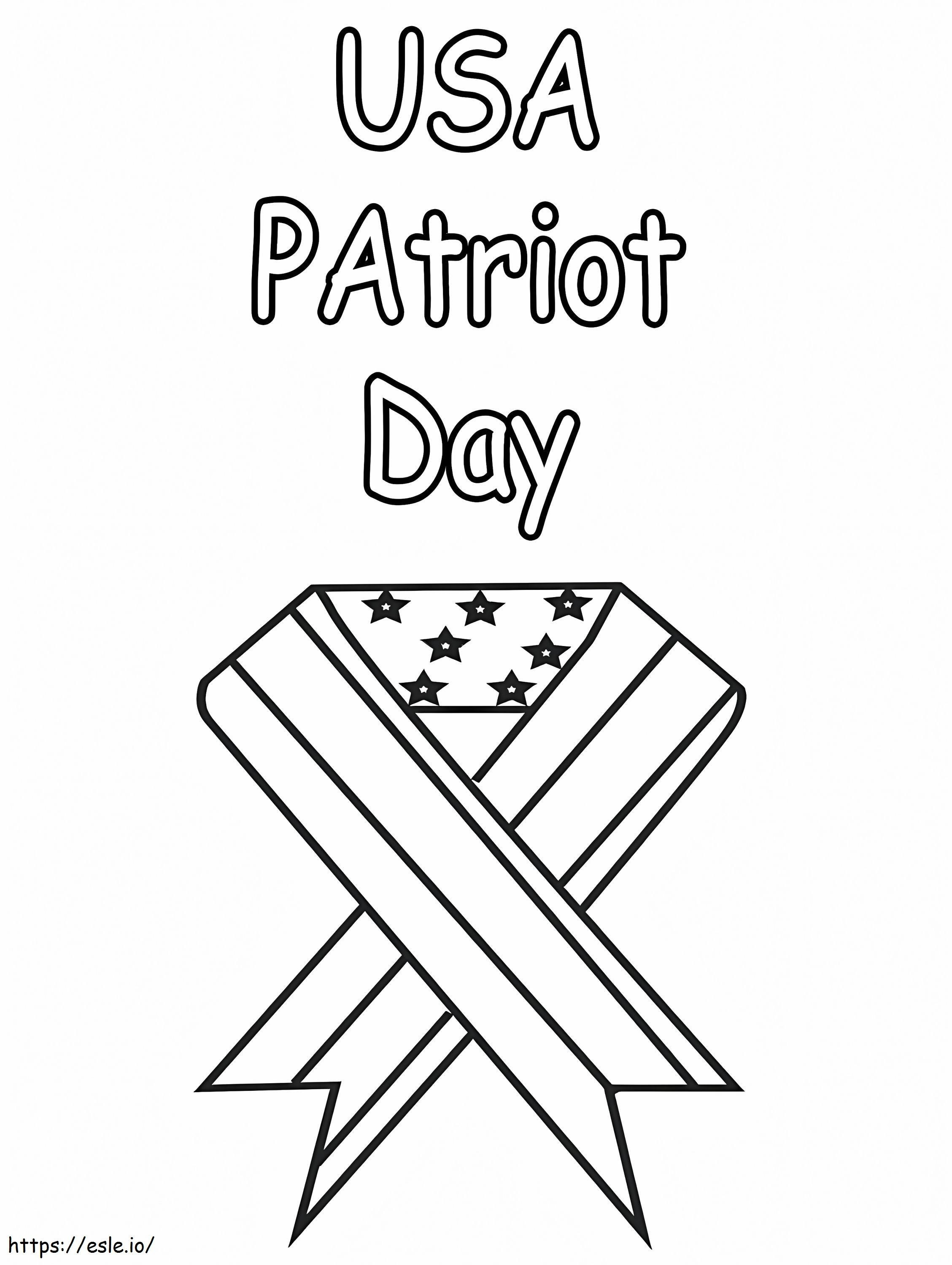 Panglică de Ziua Patriotului de colorat