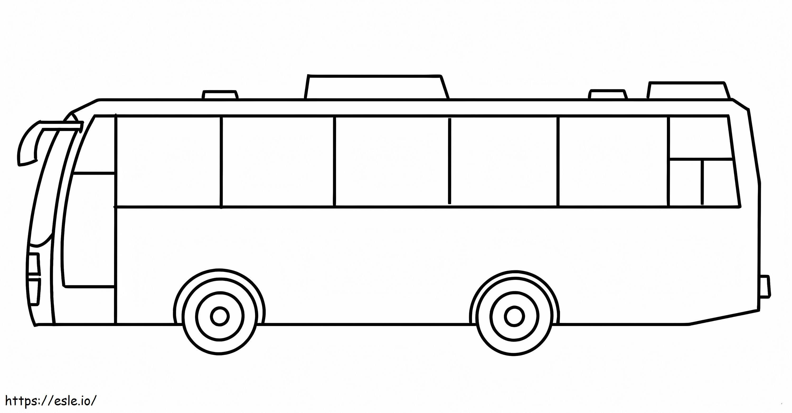 Coloriage Autobus de base à imprimer dessin