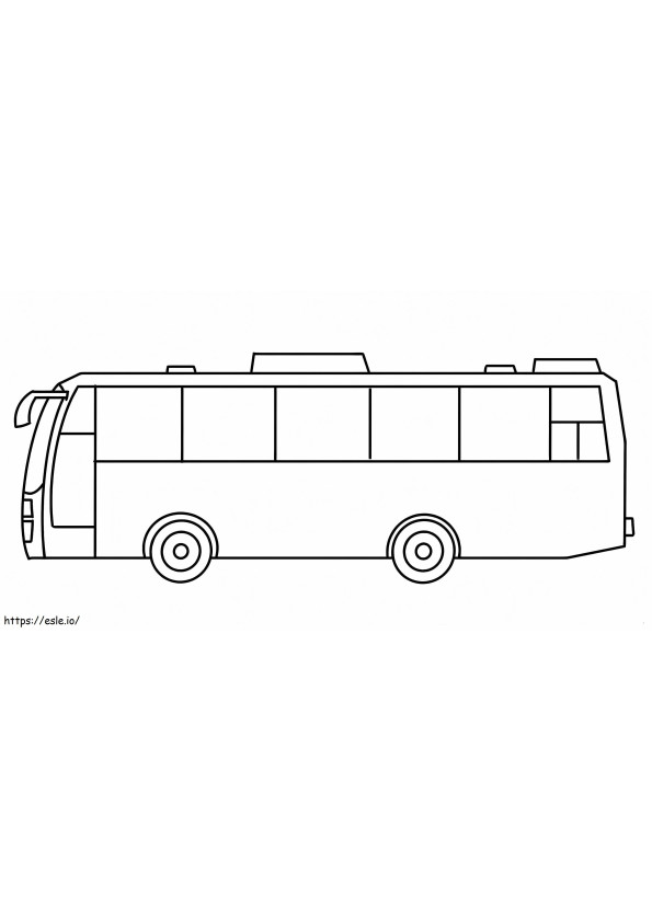 Coloriage Autobus de base à imprimer dessin