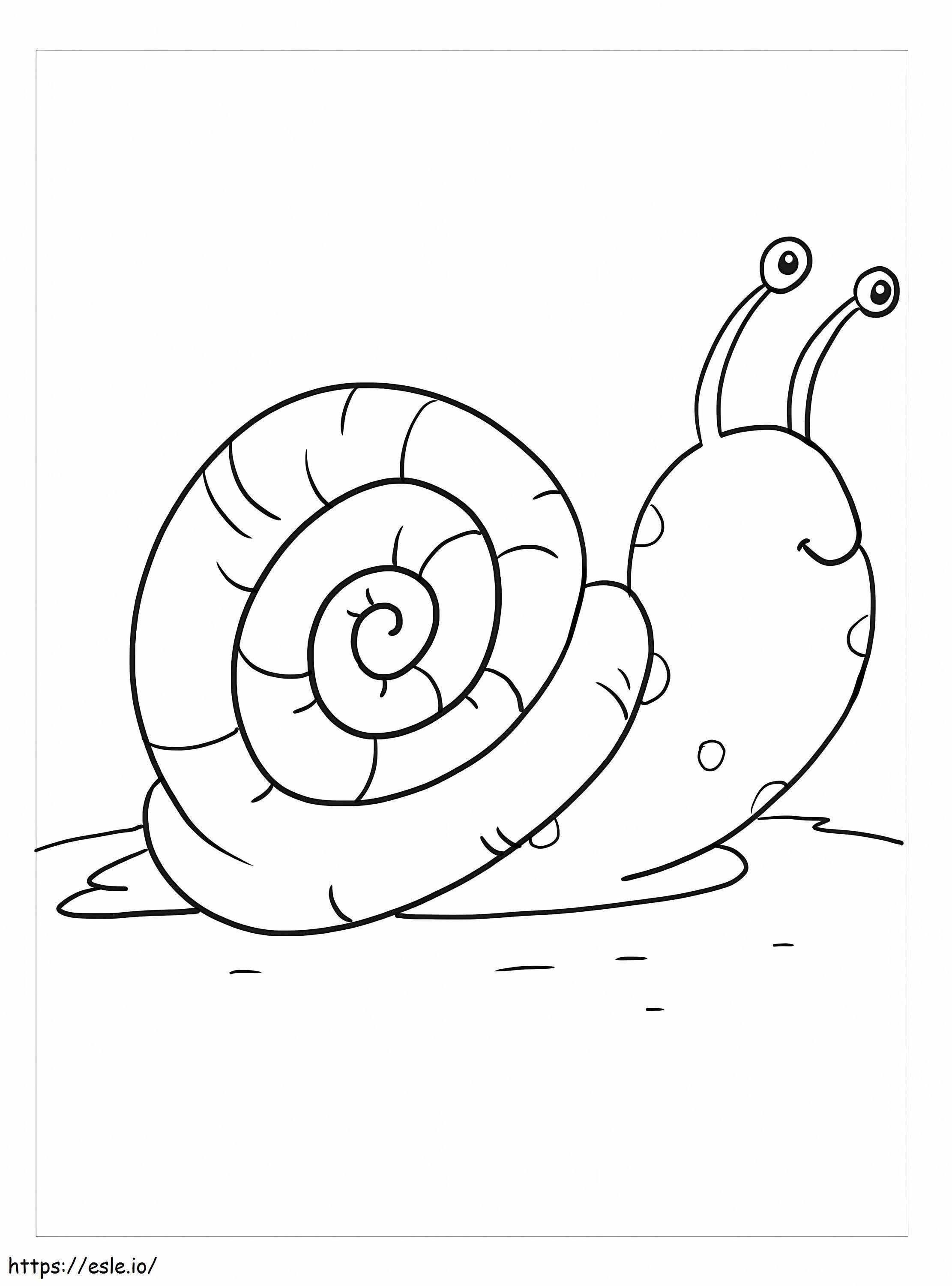 Good Snail coloring page