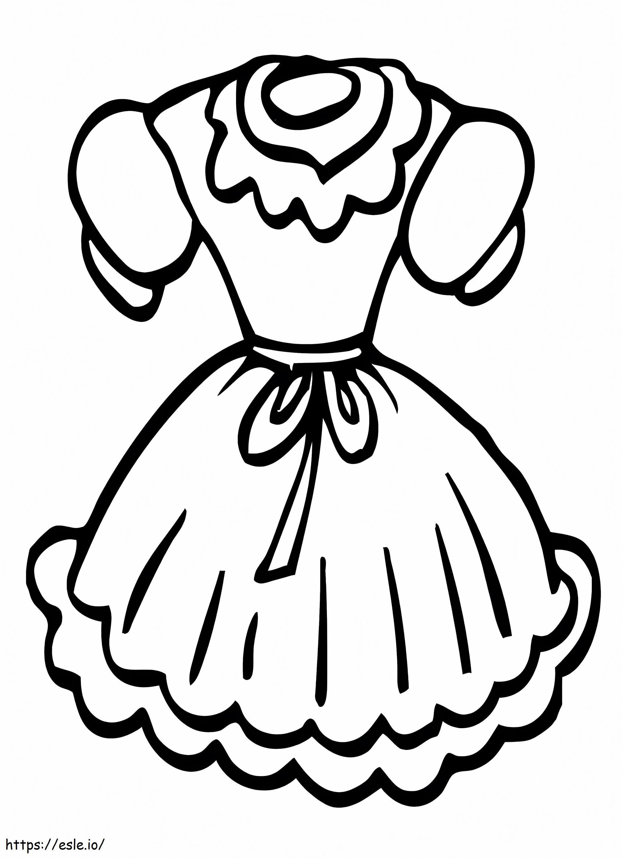 Doll Dress coloring page