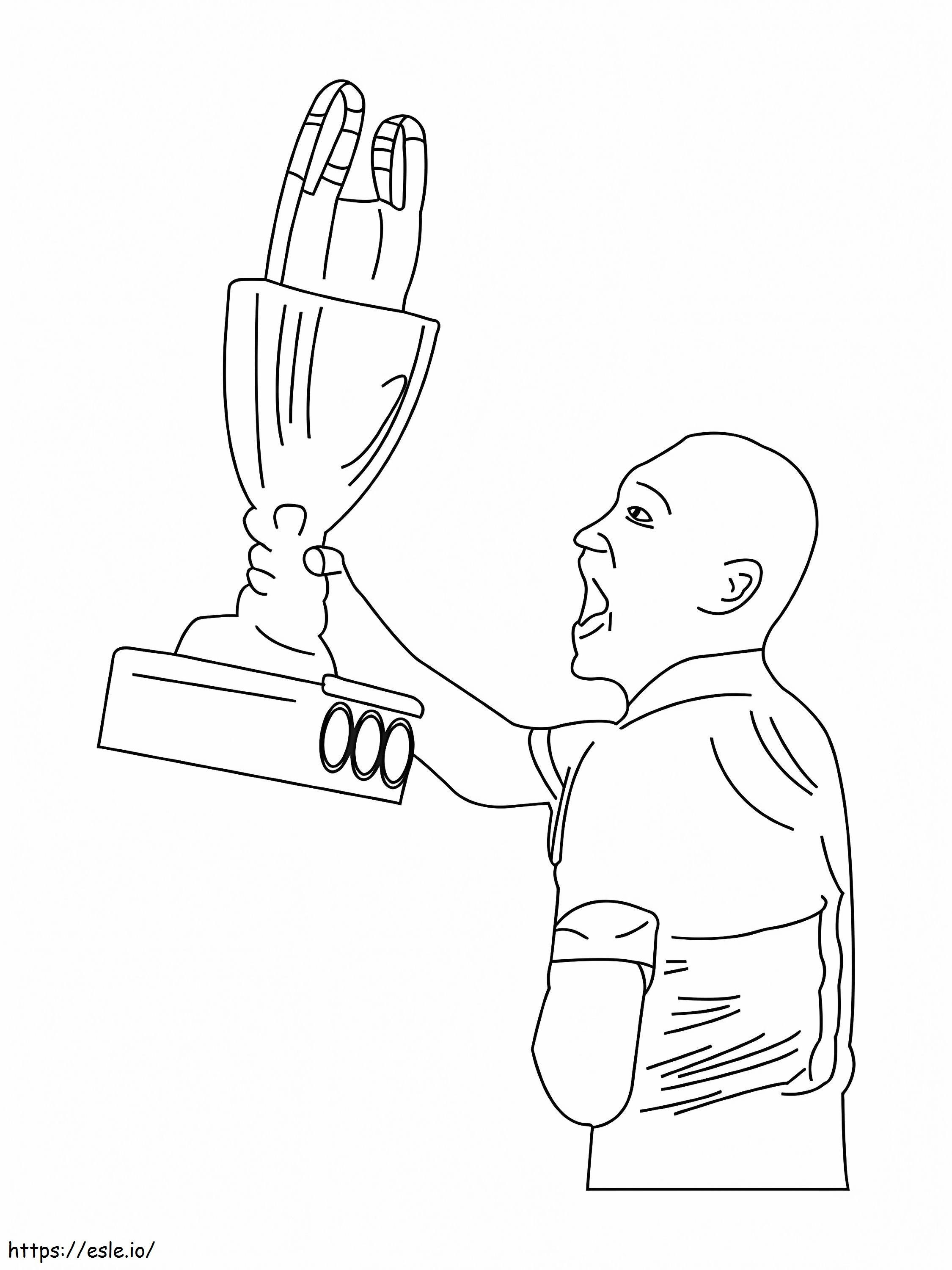 Coloriage Trophée de la Coupe Arabe de la Fifa 2 à imprimer dessin