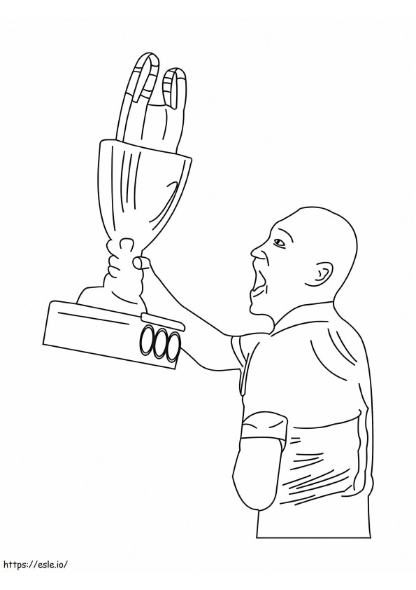 Fifa Arab Cup Trophy 2 coloring page